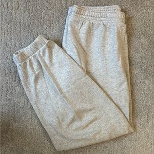 H&M gray sweatpants joggers with drawstring and adjustable waistband